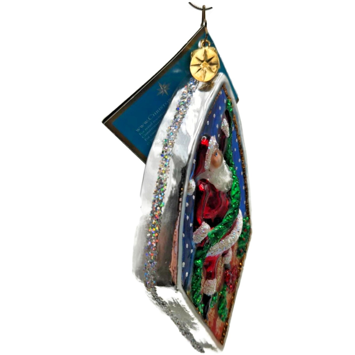 Christopher Radko Calm Bright Santa Snowman Christmas Ornament Winter 1013358
