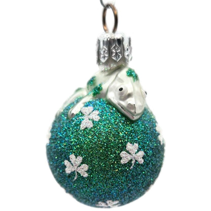 Patricia Breen Miniature Chameleon Surprise Shamrocks St Patricks Day Ornament