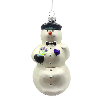Patricia Breen My Heart Belongs to You Heart Snowflake Christmas Ornament 9921