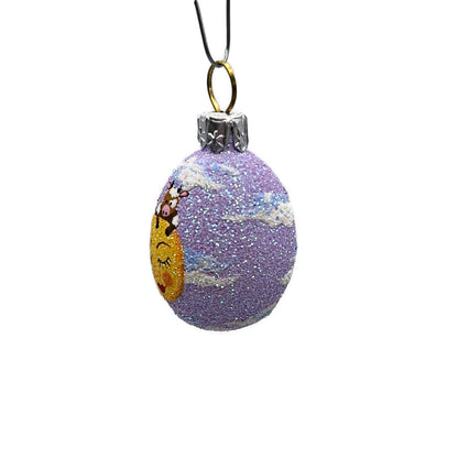 Patricia Breen Miniature Egg Cow and Moon Complimentary Easter Tree Ornament CO