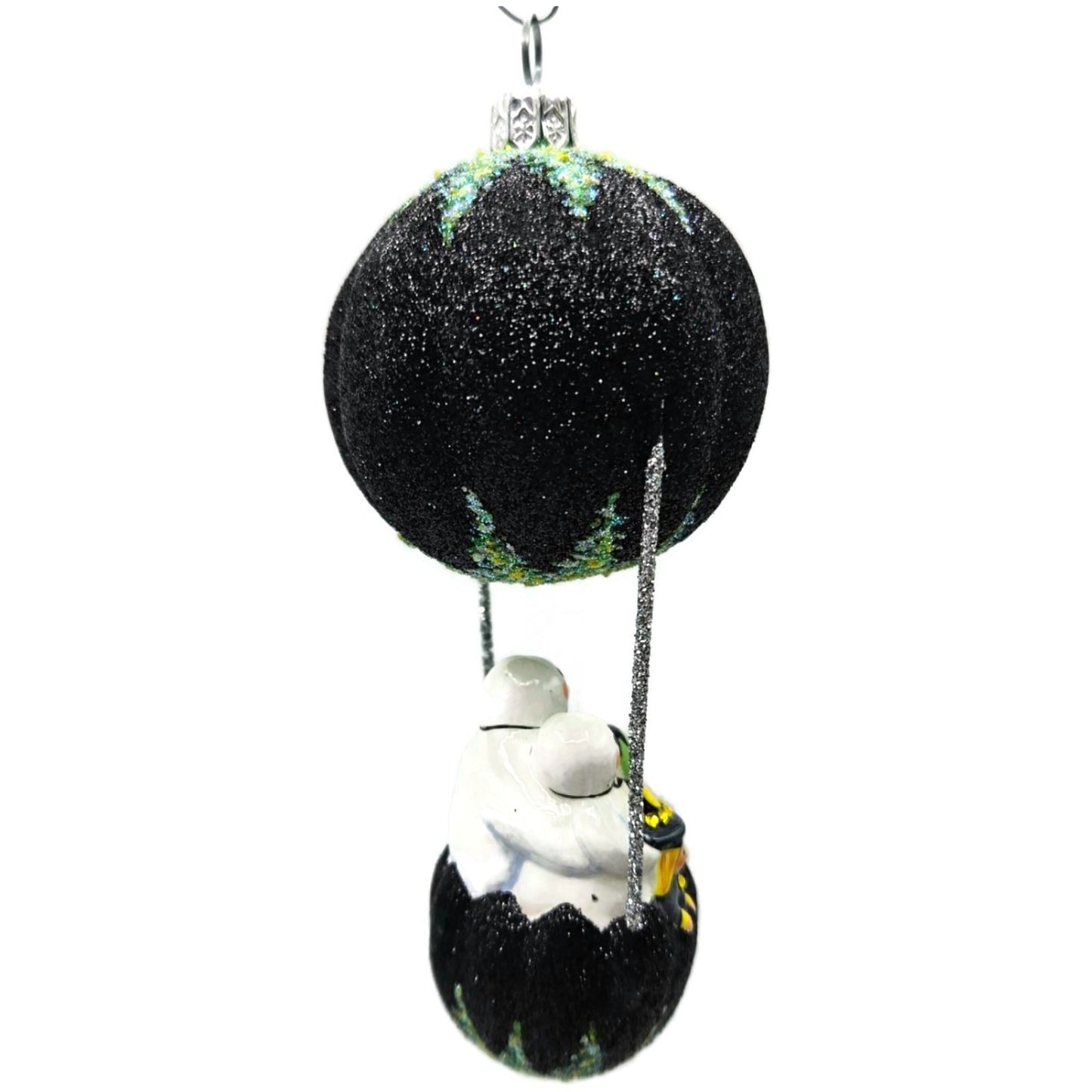 Patricia Breen Sweet Seekers Black Pumpkin Ghost Bat Halloween Tree Ornament