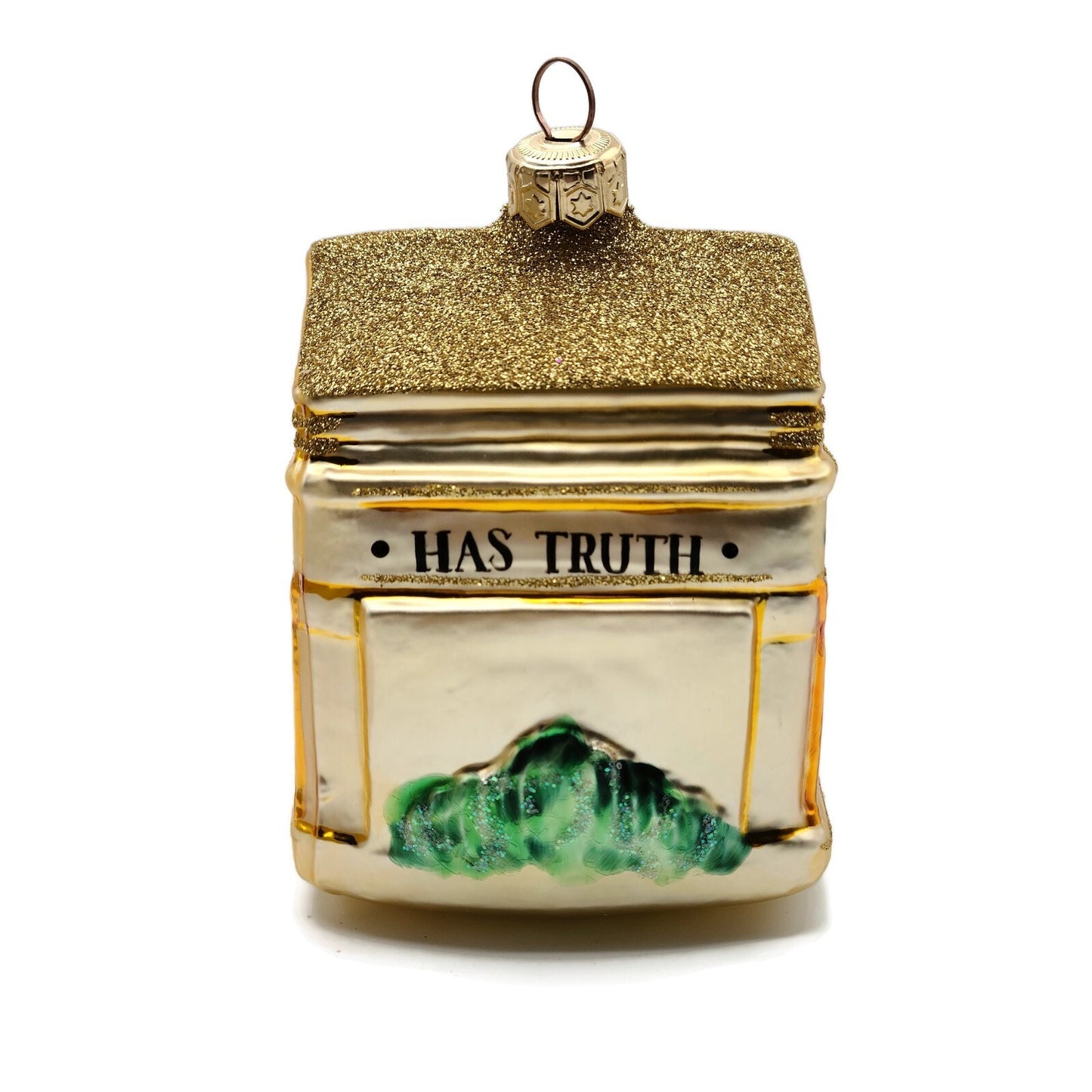 Patricia Breen Beaux Arts Facade St Louis Art Museum Gold Christmas Ornament