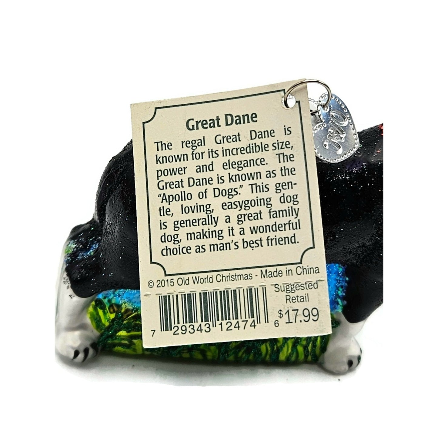 Old World Christmas Great Dane Apollo of Dogs Animal Christmas Tree Ornament