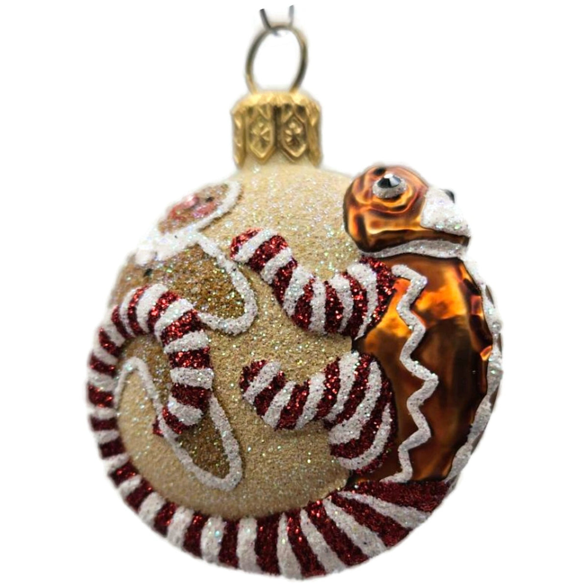 Patricia Breen For James Twice Gingerbread Chameleon Christmas Ornament 2581