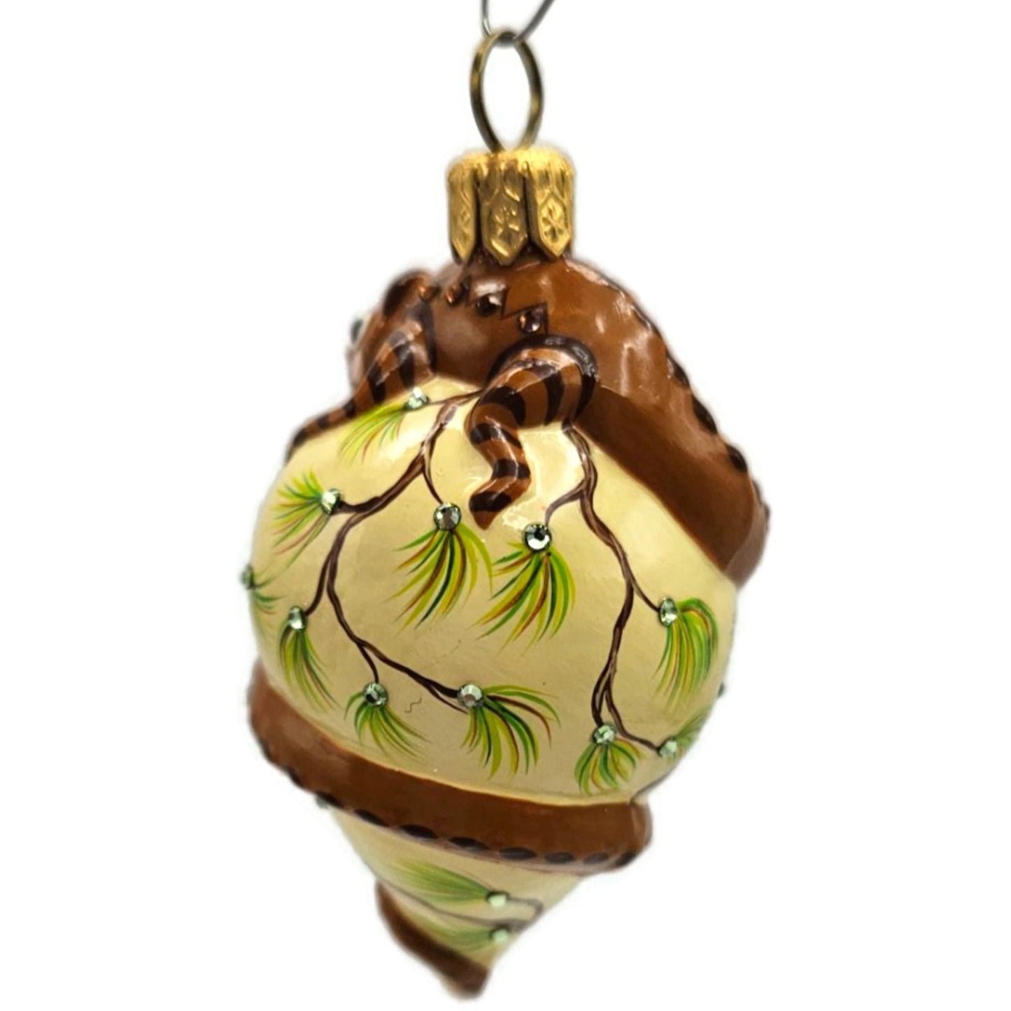 Patricia Breen Topping Chameleon Pine Fall Pine Cones Christmas Tree Ornament