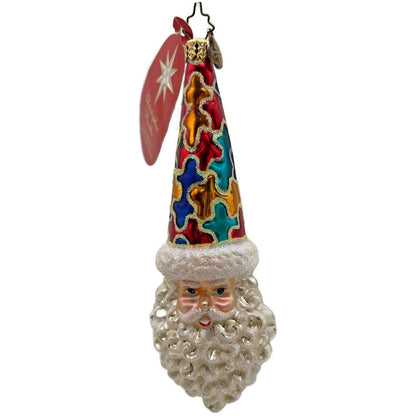 Christopher Radko Courageous Cringle Santa Christmas Tree Ornament 1014999