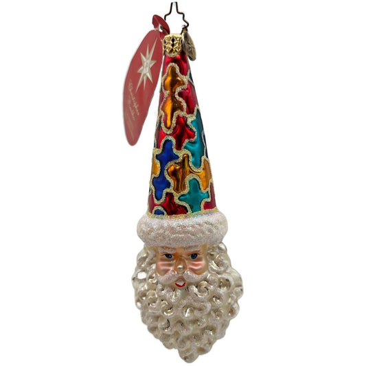 Christopher Radko Courageous Cringle Santa Christmas Tree Ornament 1014999
