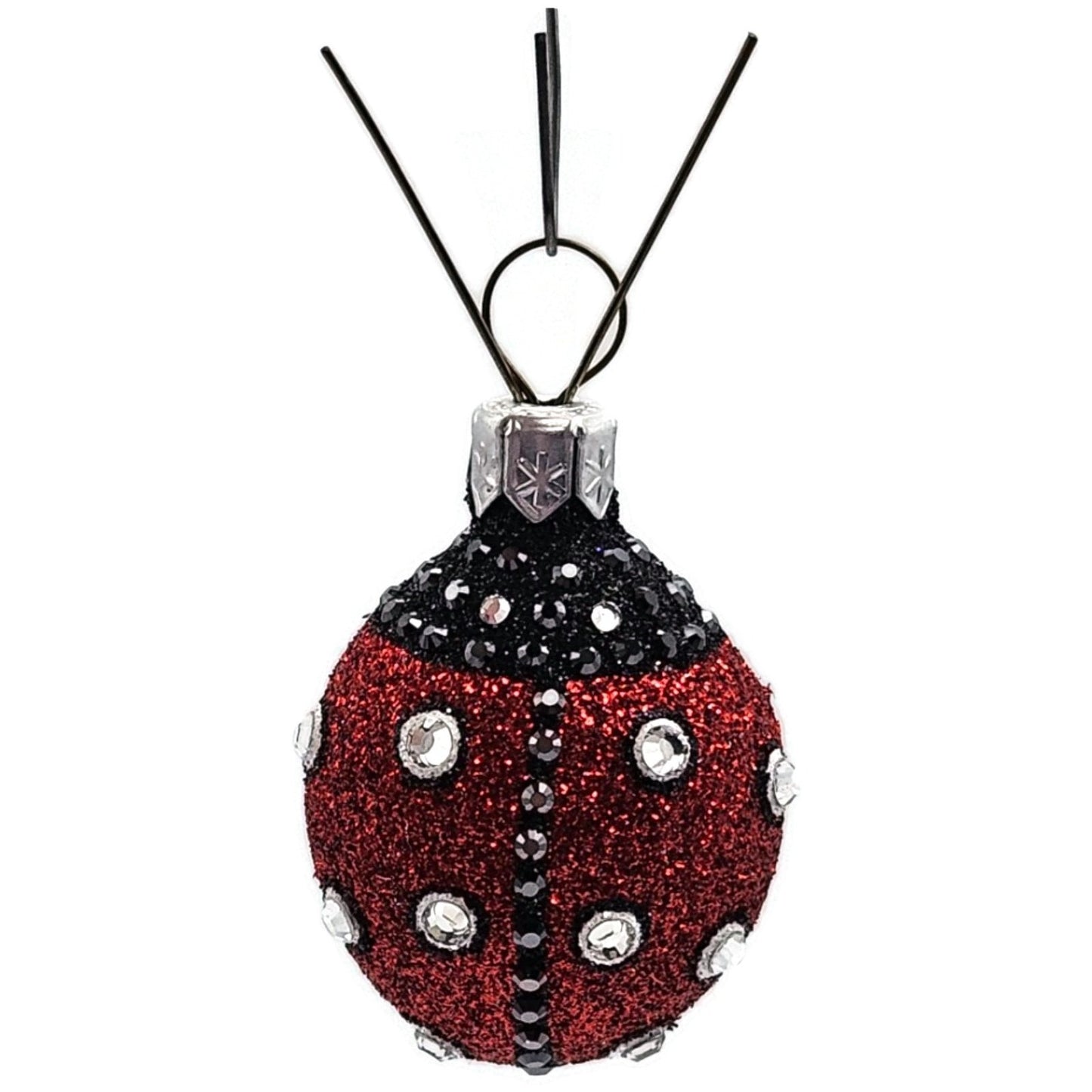 Patricia Breen Ladybug Ladybug Red Bejeweled Closed Wing Spring Tree Ornament