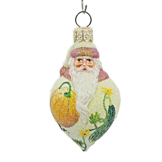 Patricia Breen Miniature Santa Poeticus Gourds Fall Christmas Ornament CATZ