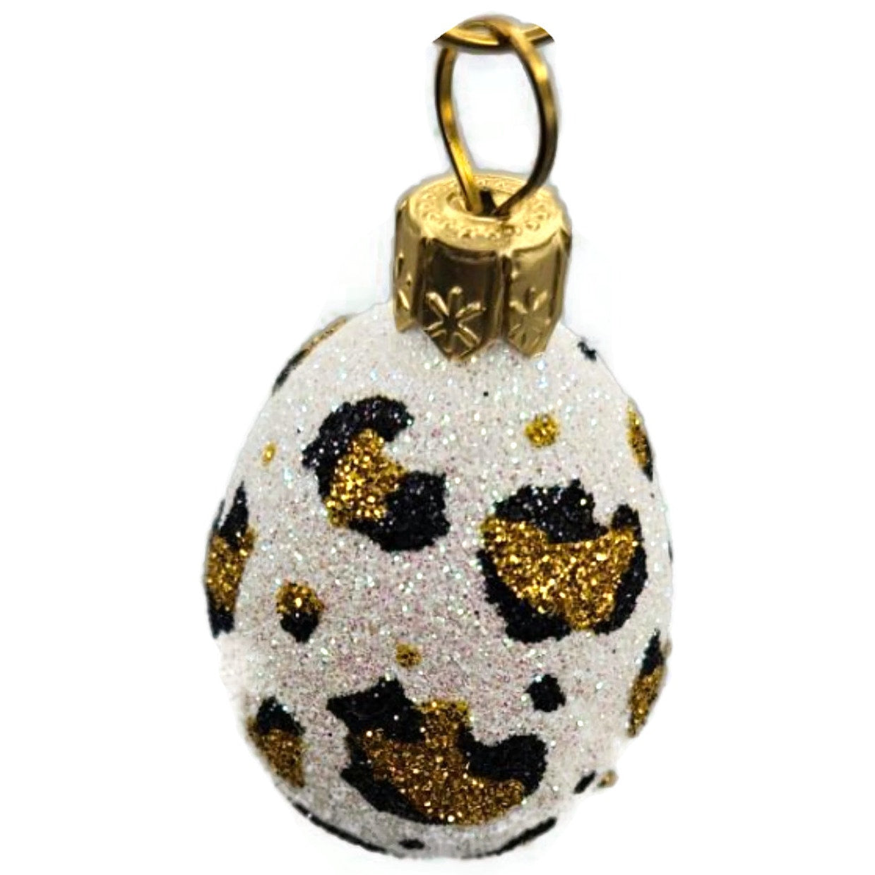 Patricia Breen Miniature Egg Leopard Animal Print Easter Spring Ornament 2834