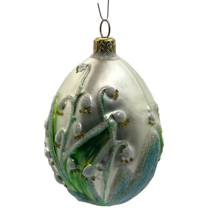Patricia Breen Lily of the Valley Flowers Easter Egg Spring Christmas Ornament
