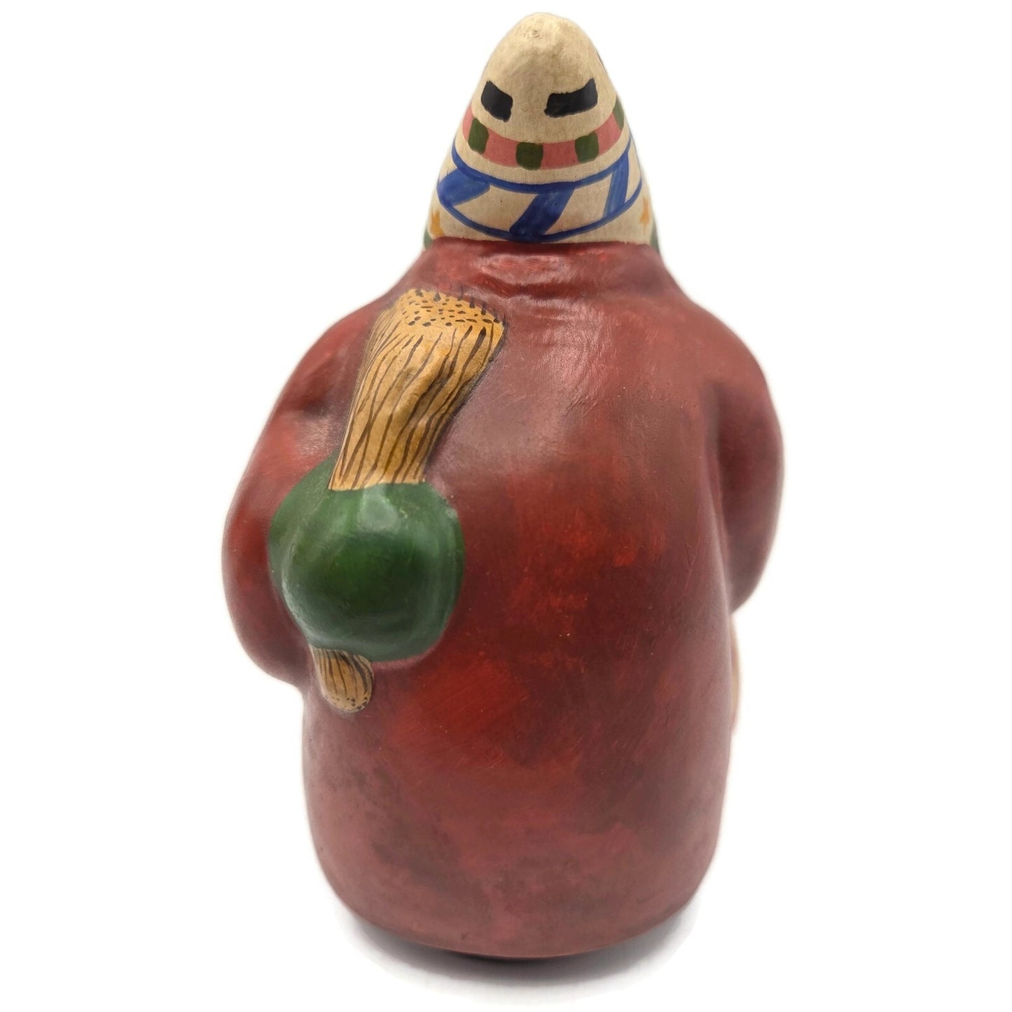 Vaillancourt Santa Switches Behind Back Chalkware Folk Art Christmas Figurine