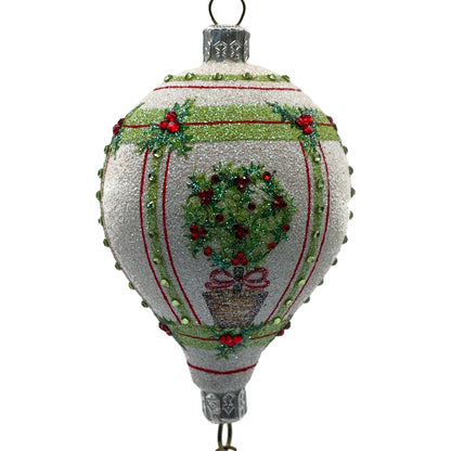 Patricia Breen Ornament Miniature Balloon Boy Holly Topiary Christmas Tree Decor