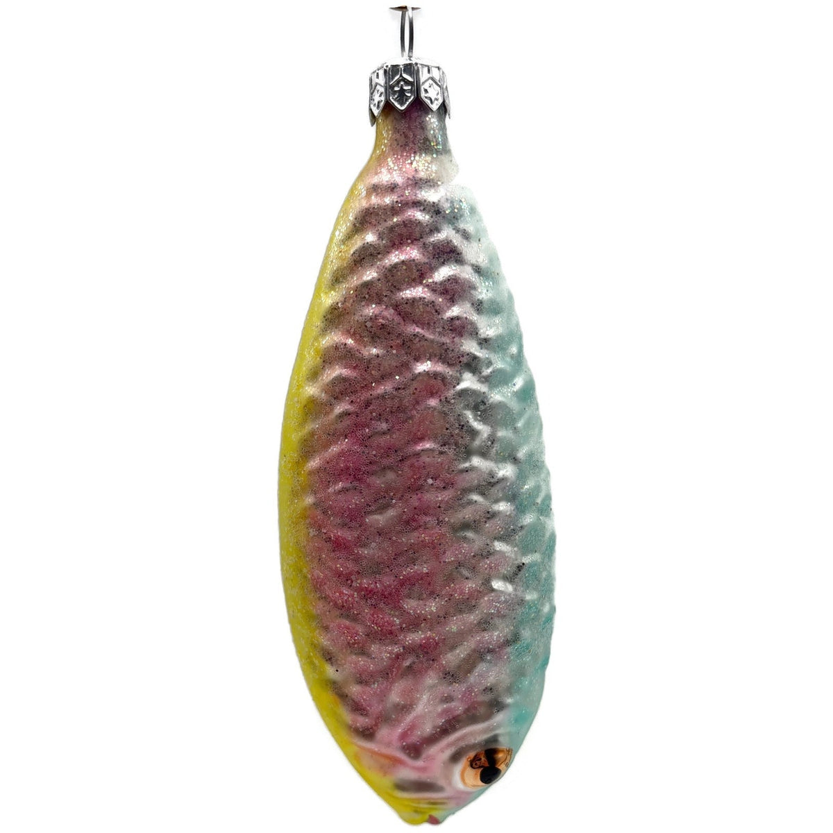 Christopher Radko Rainbow Trout Fish Glass Christmas Tree Ornament 91-017-0