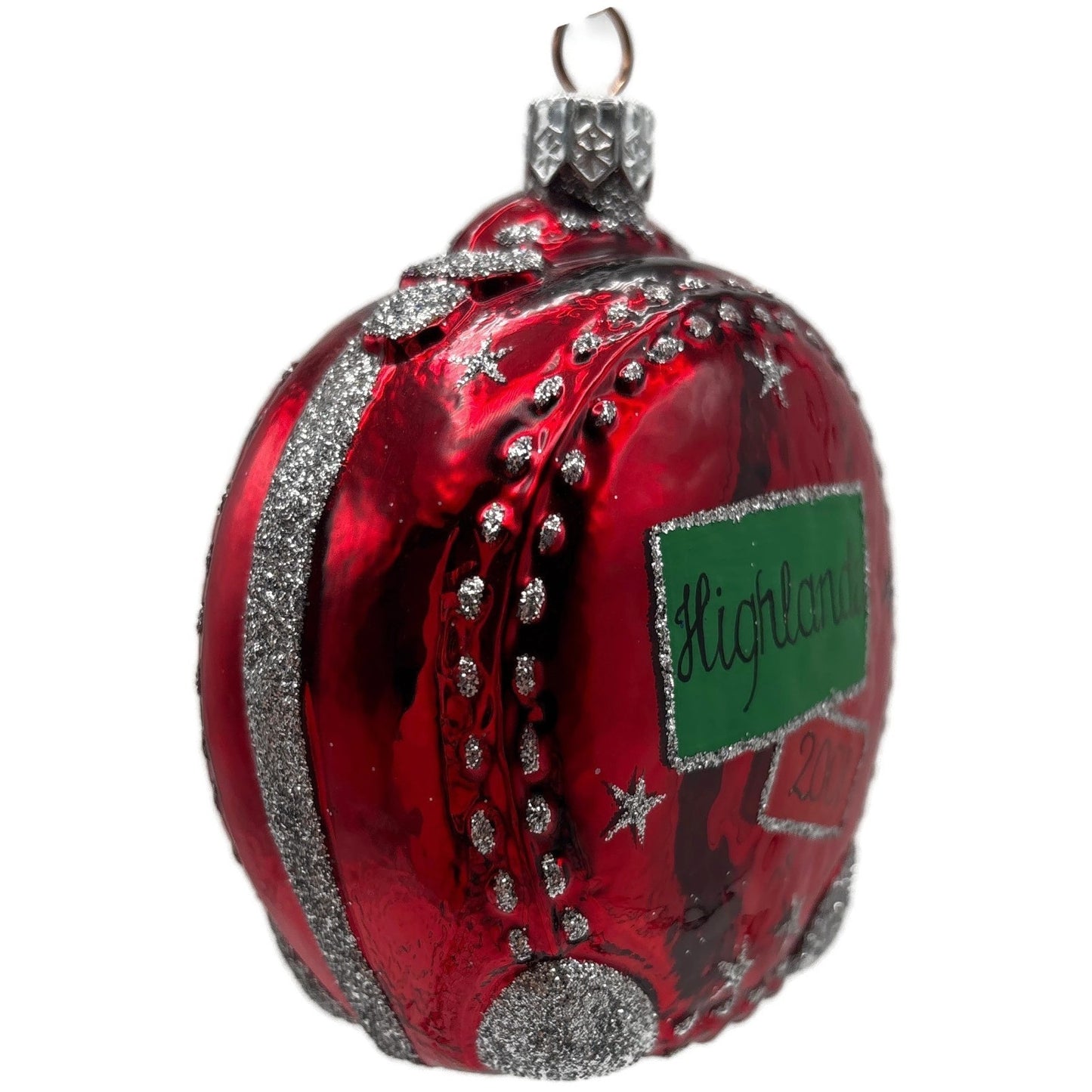 Patricia Breen Journey With Me Red Highlands Stars Christmas Tree Ornament TCT