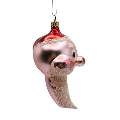 Christopher Radko Cheeky St. Nick Pink Italian Christmas Tree Ornament 95-274-0