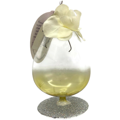 Christopher Radko Mini Happy Hour Cocktail Glass Christmas Tree Ornament 1012019
