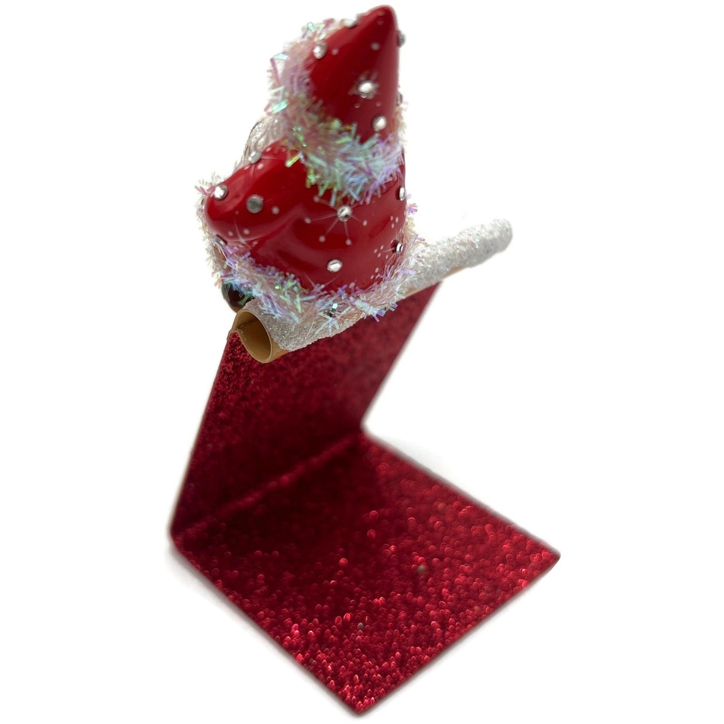 Patricia Breen Christmas Is Here Gingerbread Santa Snowflakes Standing Ornament