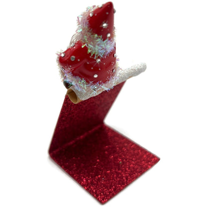 Patricia Breen Christmas Is Here Gingerbread Santa Snowflakes Standing Ornament