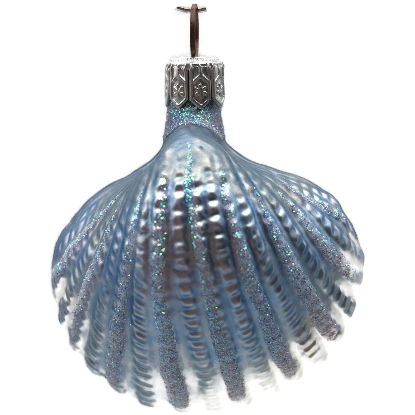 Patricia Breen A Walk On The Beach Blue Shell Summer Nautical Christmas Ornament