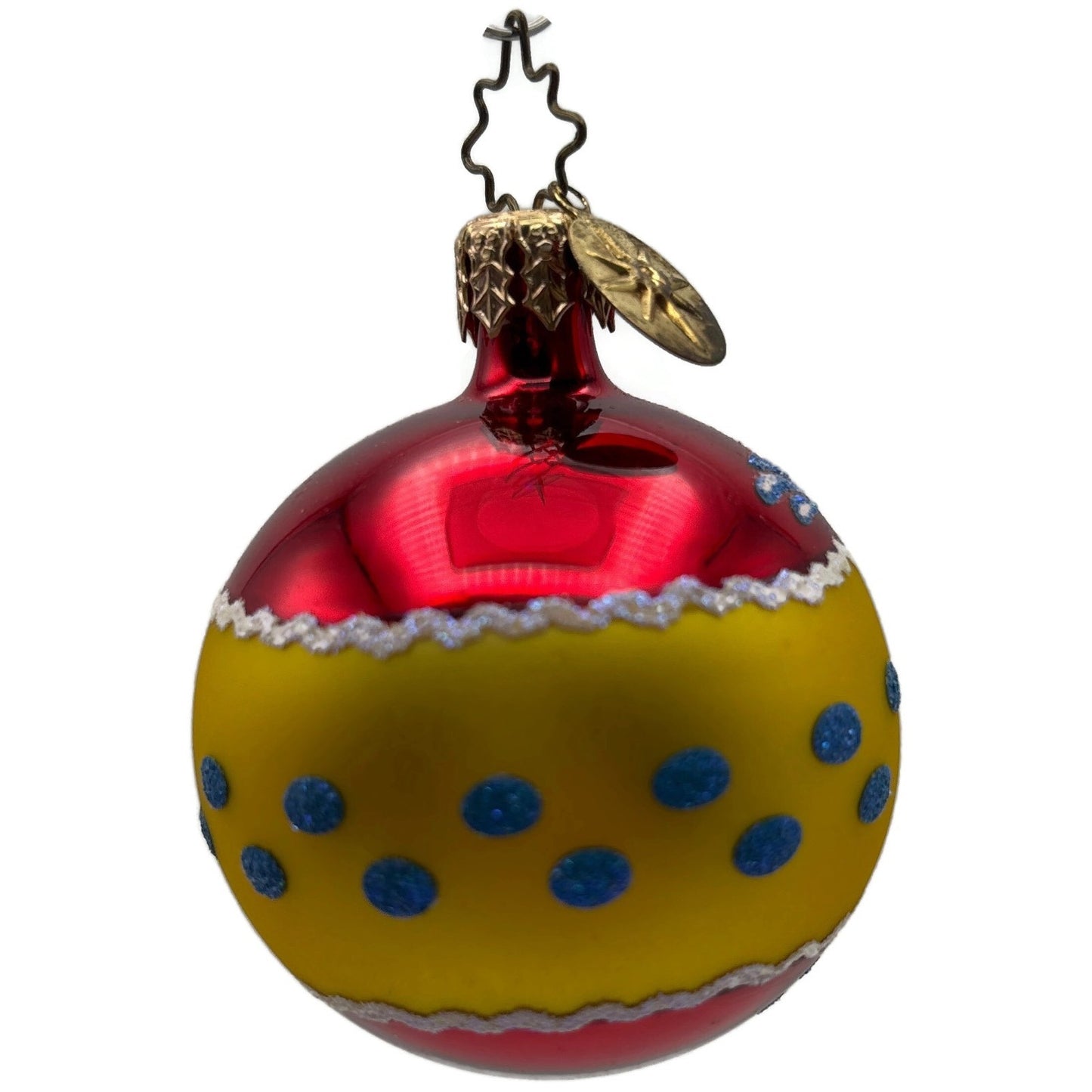Christopher Radko Fantasia Kensington Glow Reflector Ball Christmas Ornament