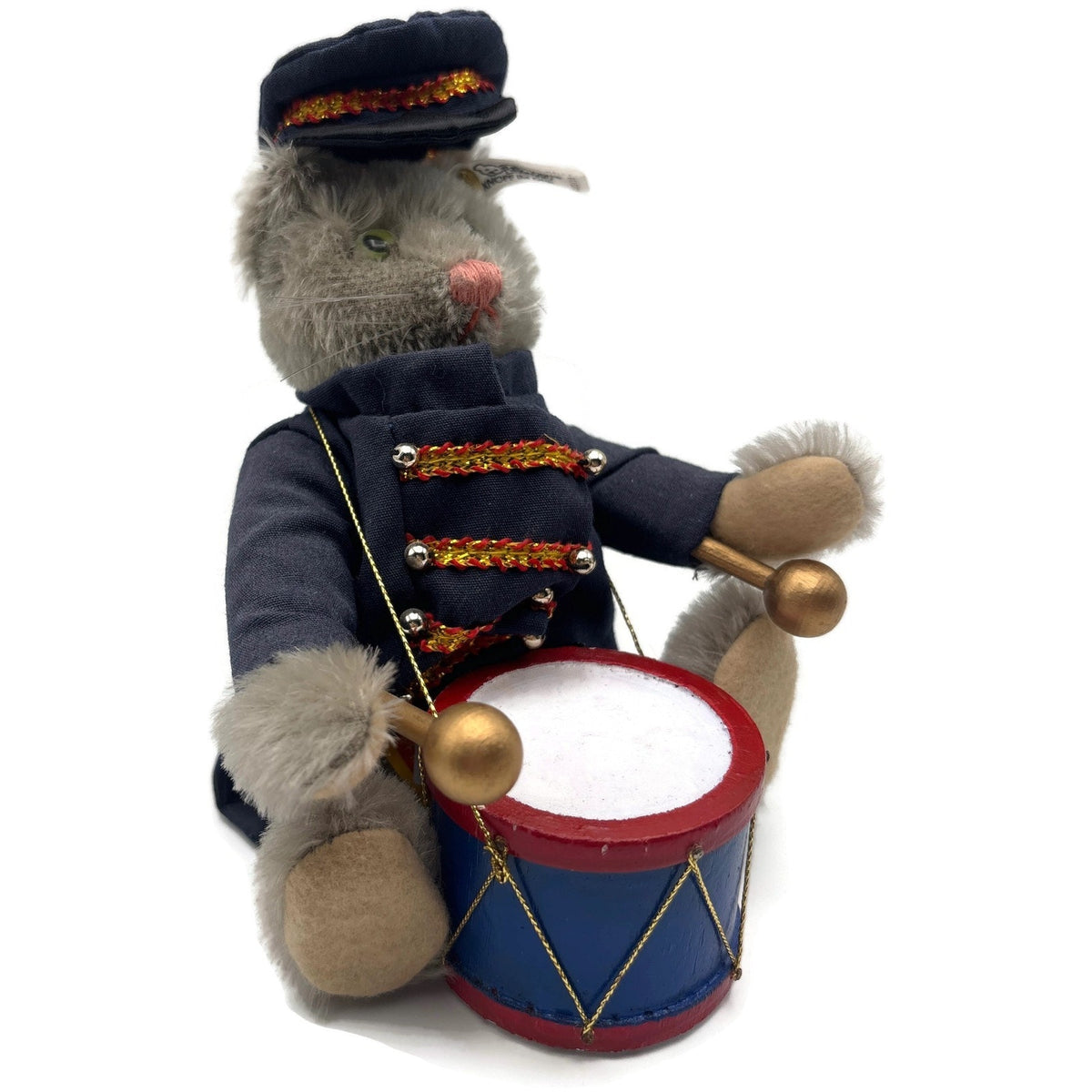 Steiff Golden Age Of The Circus Cat Bandsman Drummer 0122/19 Plush Stuffed Toy