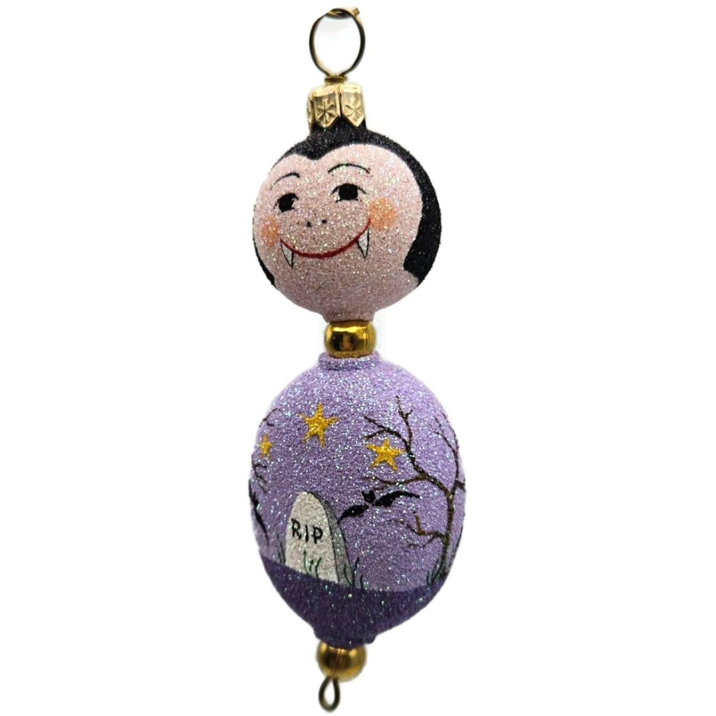 Patricia Breen Kinley Kinetics II The Count Moon Purple Halloween Ornament CATZ