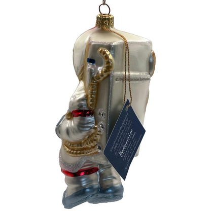 Astronaut Space Man Christmas Ornament Glass Polonaise Smithsonian Institute