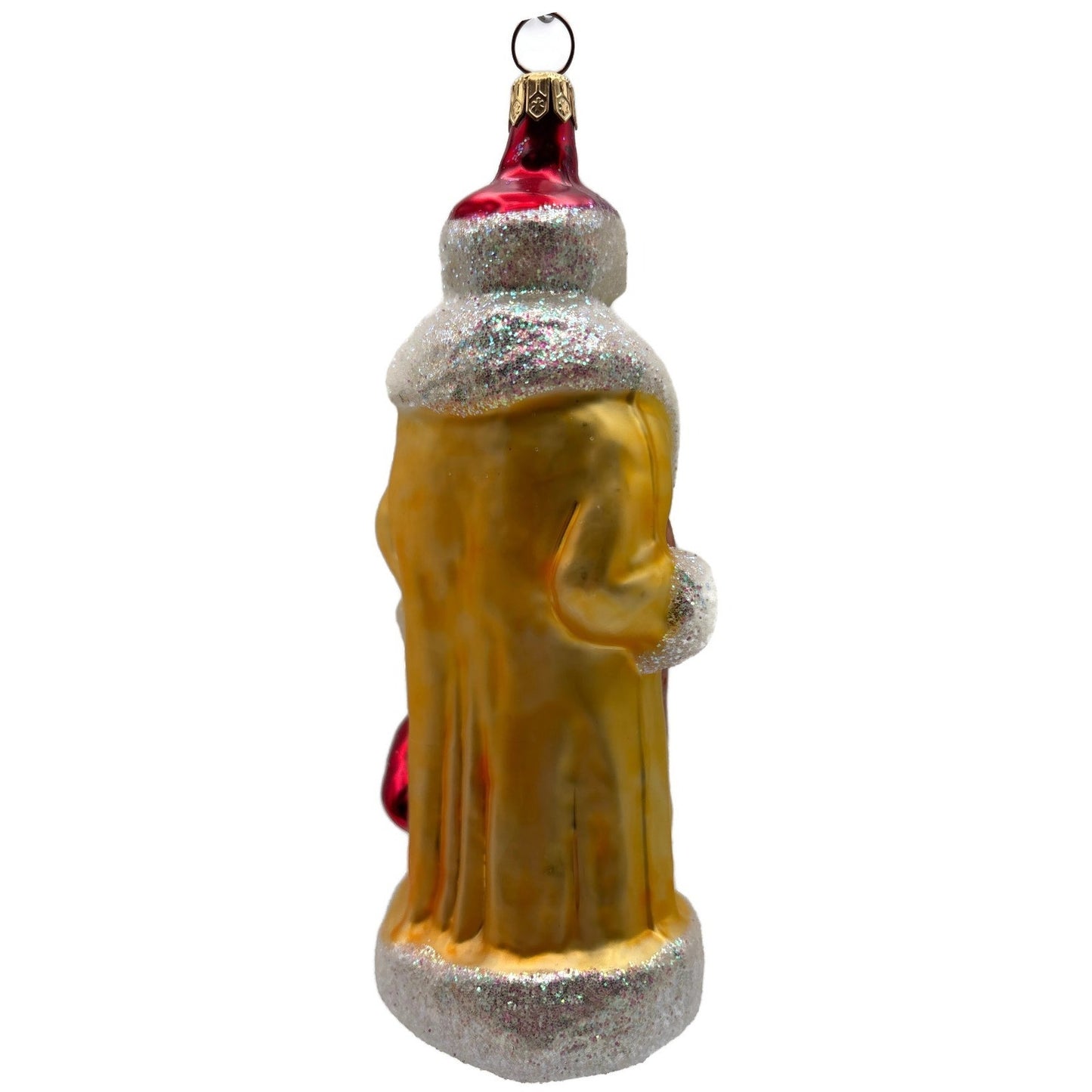 Christopher Radko Russian Santa Claus Yellow Red Christmas Ornament 91-112-1