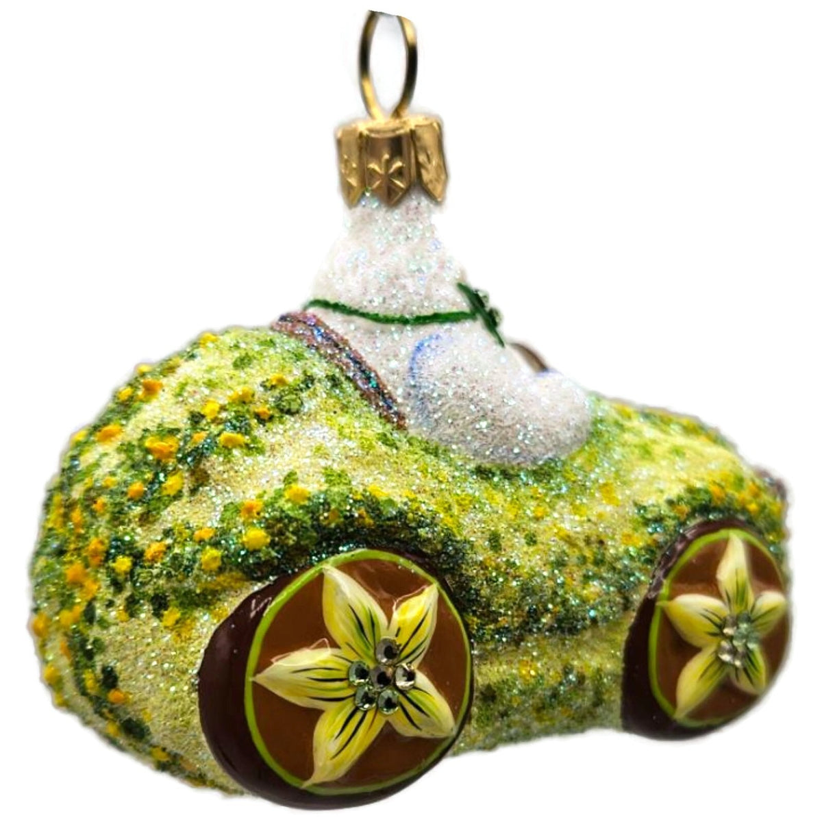 Patricia Breen Halloween Hybrid Green Gourd White Ghost Christmas Ornament 3011