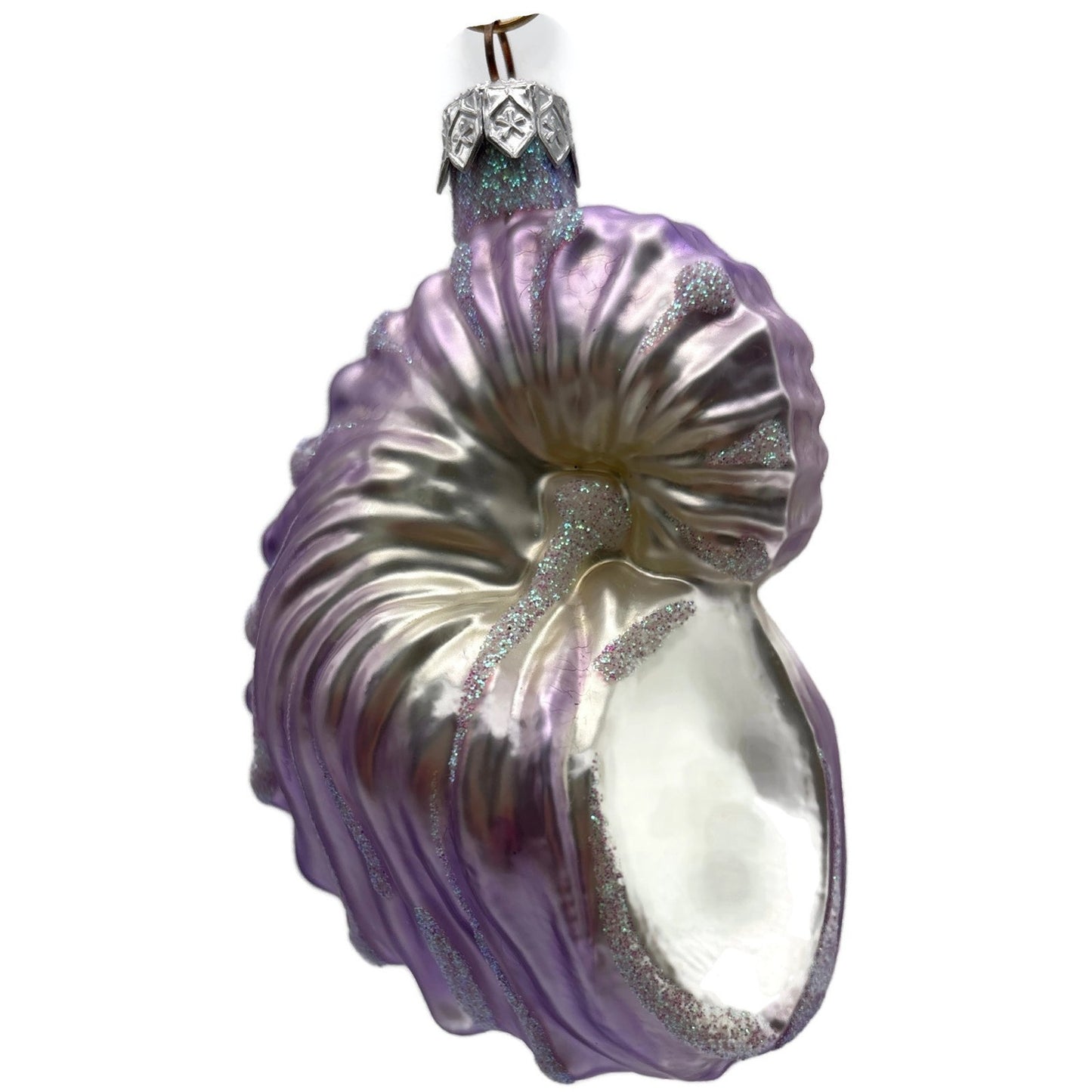 Patricia Breen A Walk On The Beach Lavender Shell Summer Christmas Tree Ornament