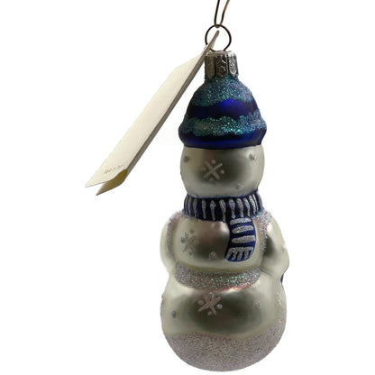 Patricia Breen Ornament Snowboy Blue Snowflakes Dots Family Christmas Tree Decor