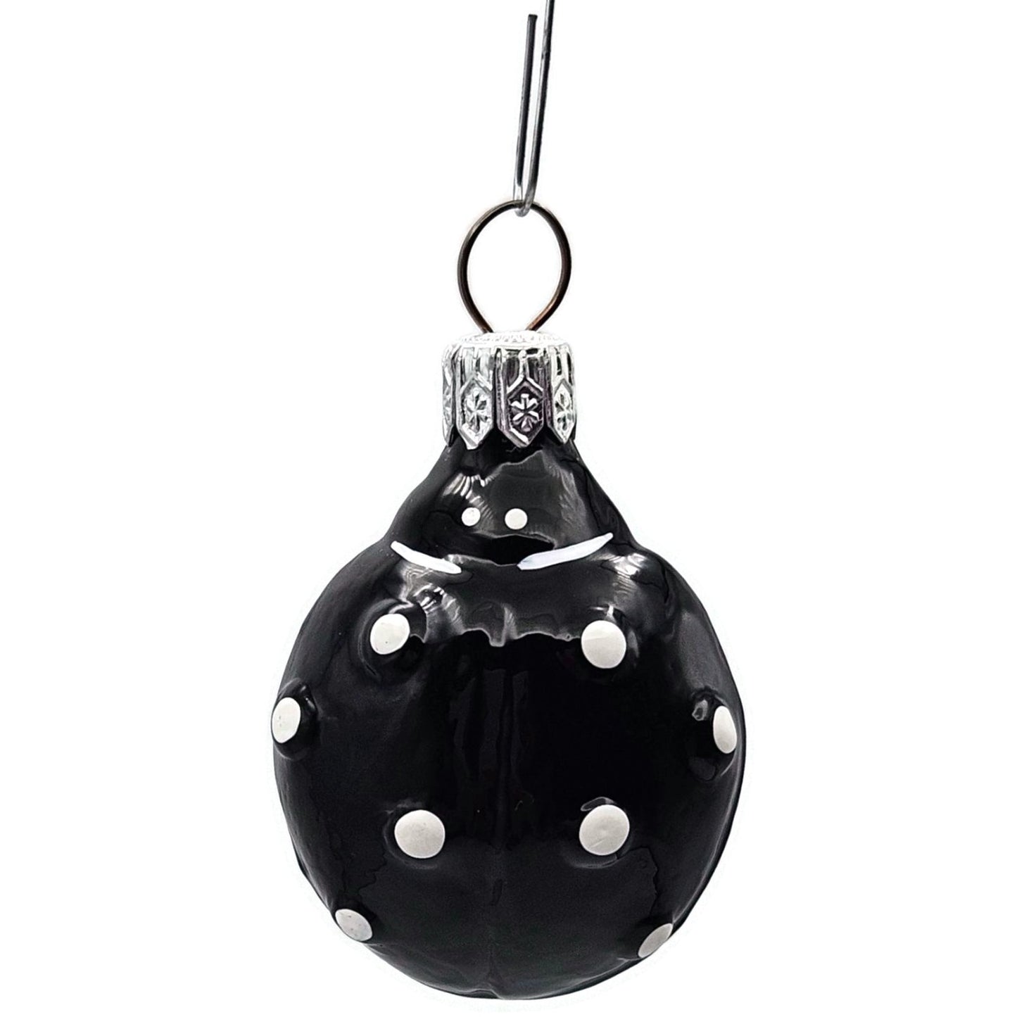 Patricia Breen Ladybug Black White Polka Dots Spring Christmas Tree Ornament