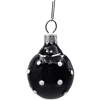 Patricia Breen Ladybug Black White Polka Dots Spring Christmas Tree Ornament