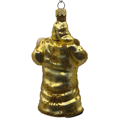 Patricia Breen Snowball Santa Claus Gold Snowflakes Christmas Tree Ornament 2256