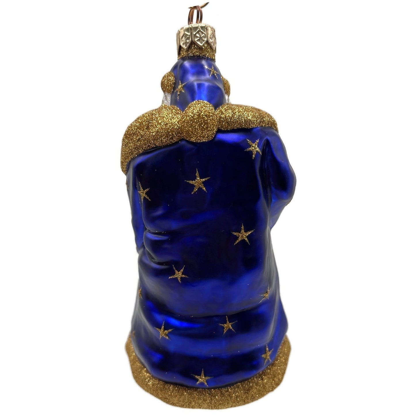 Patricia Breen Presents Blue Santa Claus Gifts Toys Stars Christmas Ornament