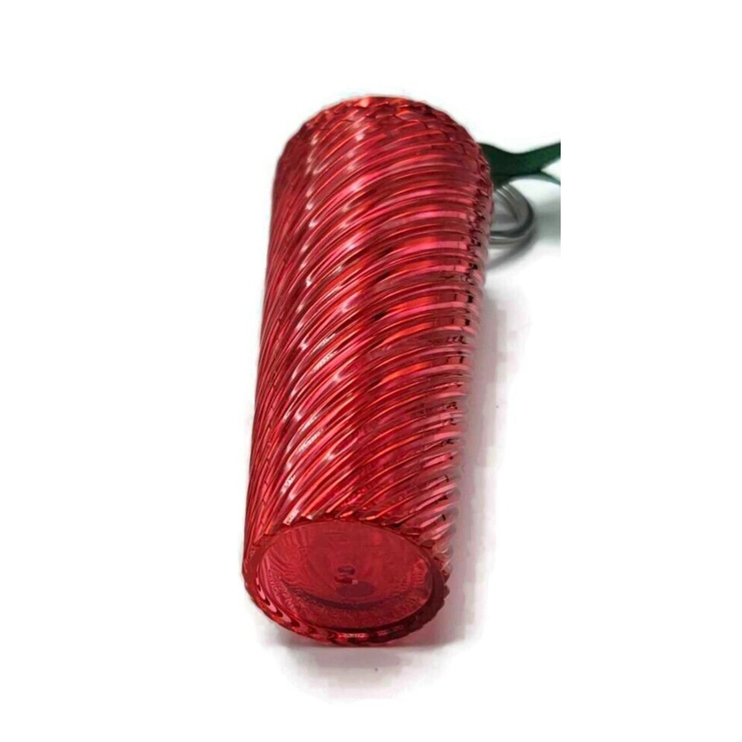 Starbucks Key Chain Cold Cup Tumbler Christmas Ornament Red Swirls 2024 NEW
