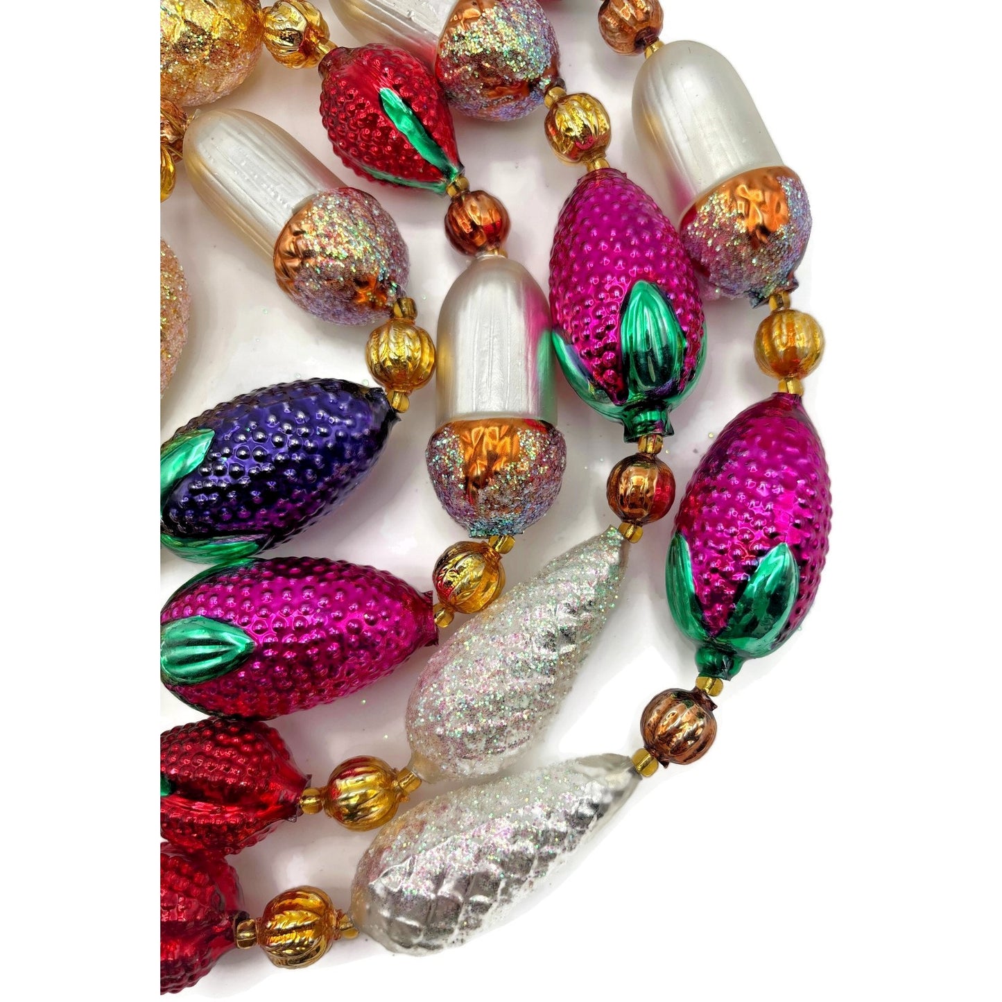 Christopher Radko Nuts and Berries Acorn Pinecone Christmas Garland 93-064-3