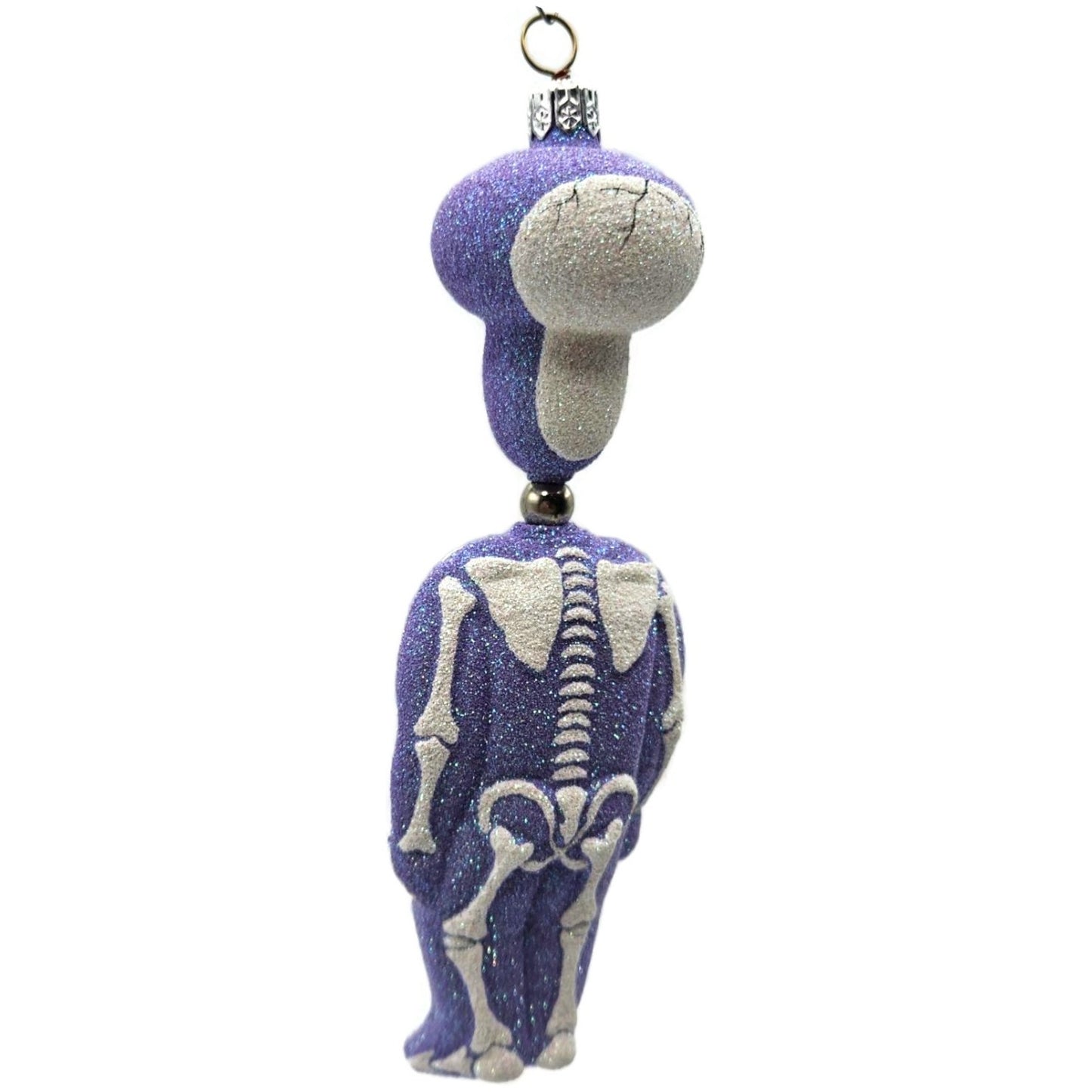 Patricia Breen Kinetic Skelton Lavender Halloween Christmas Tree Ornament 2325