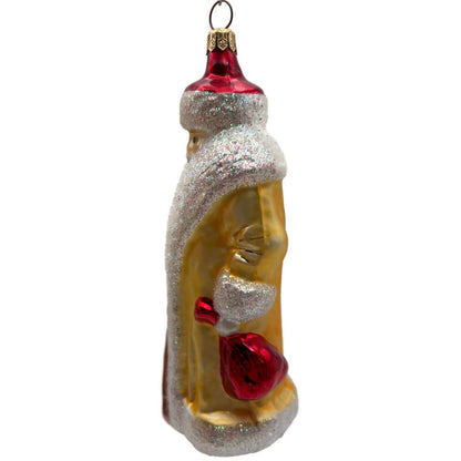 Christopher Radko Russian Santa Claus Yellow Red Christmas Ornament 91-112-1