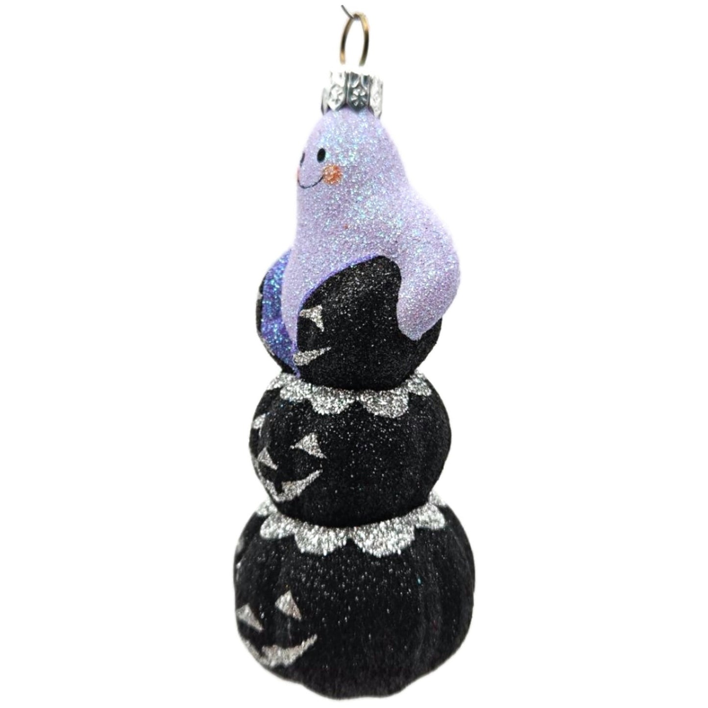 Patricia Breen Halloween Oooooohhhhhh Purple Ghost Glass Halloween Ornament 2337