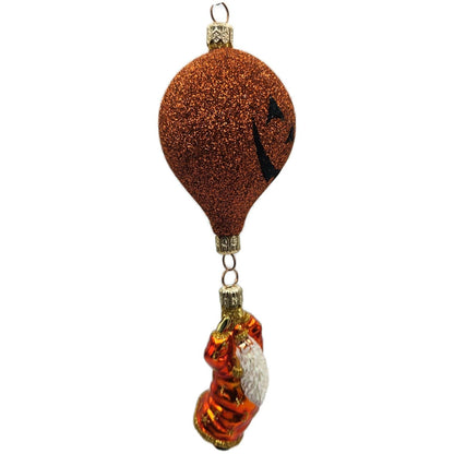Patricia Breen Into The Blue Pumpkin Orange Santa Halloween Christmas Ornament
