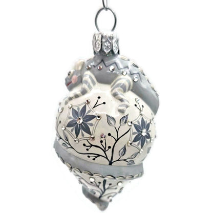 Patricia Breen Topping Chameleon Chinoiserie Graphite Spring Christmas Ornament