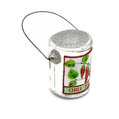 Patricia Breen Studio Colours Chili Peppers Paint Can Christmas Ornament NM