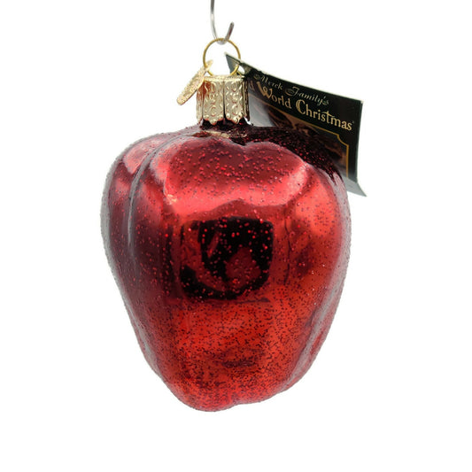 Apple Red Delicious Fruit Christian Adam Eve Old World Christmas OWC Ornament