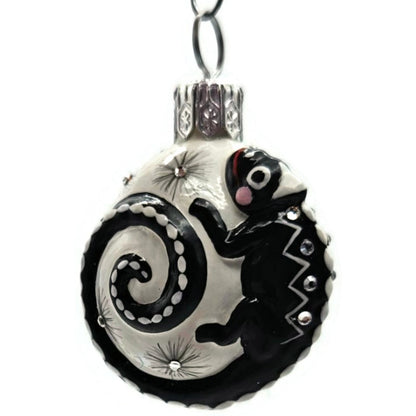 Patricia Breen Springtime Chameleon Black Bird Spring Christmas Tree Ornament
