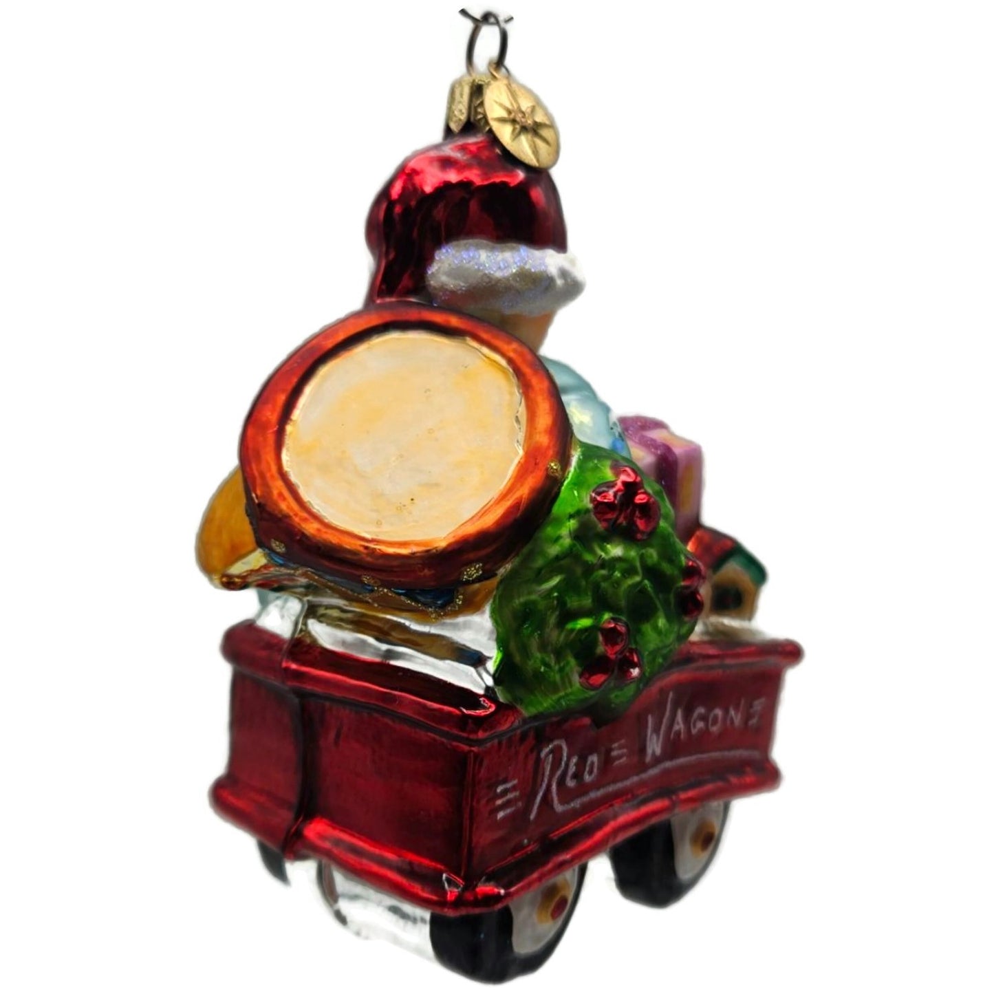 Christopher Radko Red Wagon Rider Gifts Boy Christmas Tree Ornament 00-155-0