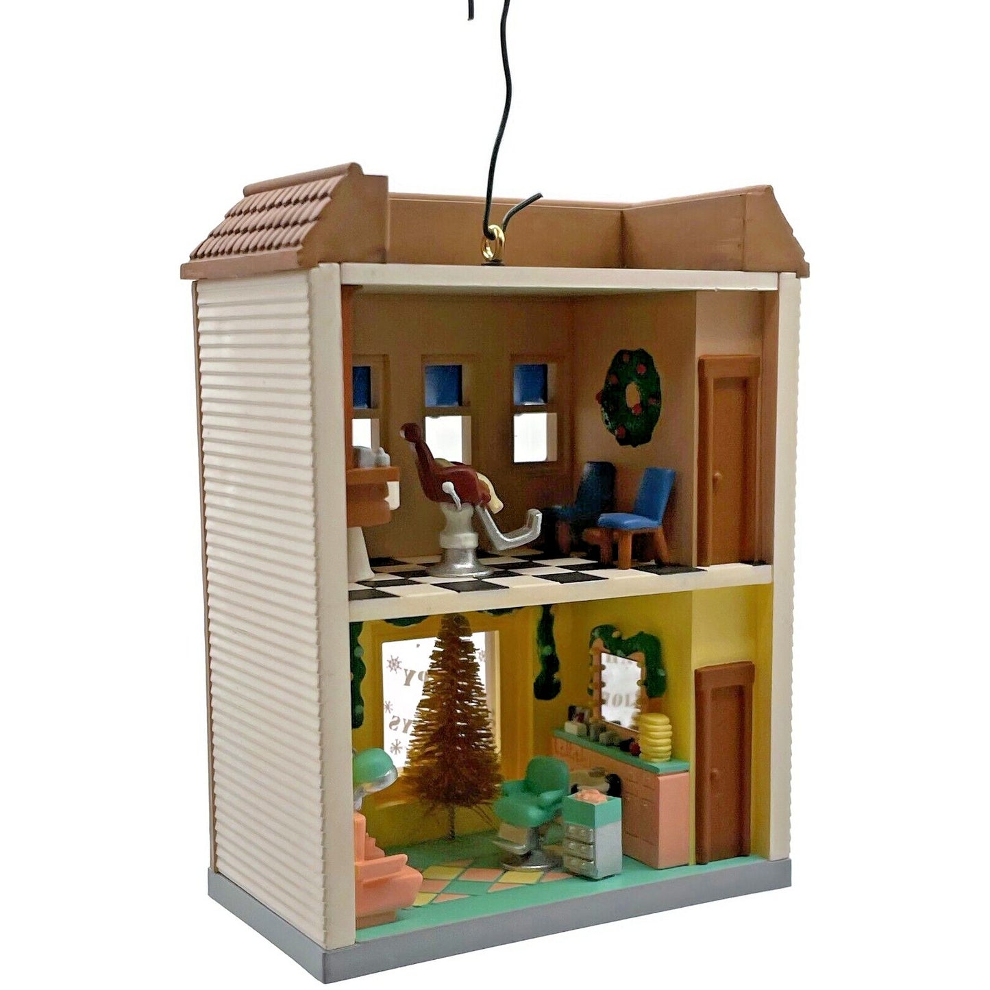 Hallmark Barber Beauty Nostalgic Shops 2004 Christmas Keepsake Ornament House