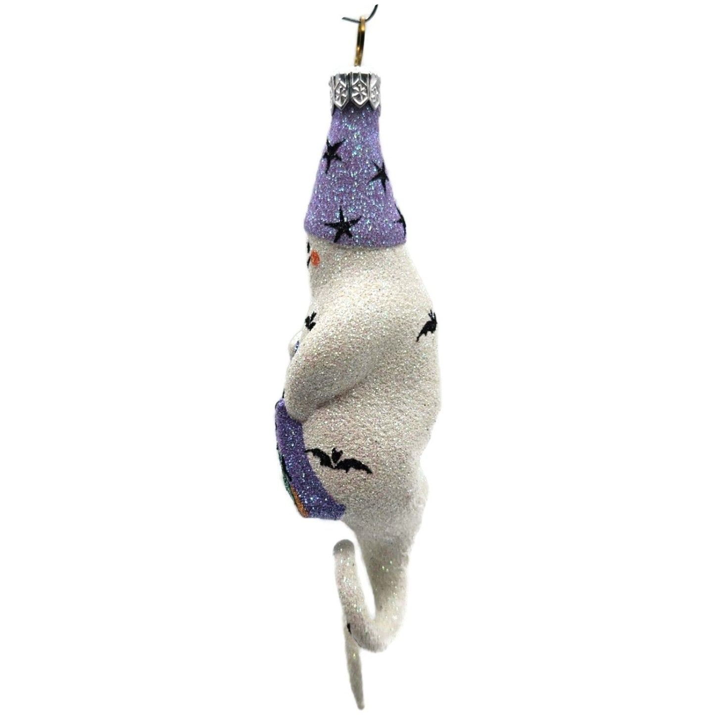 Patricia Breen Halloween Trickster Black Cat Lavender Ghost Christmas Ornament