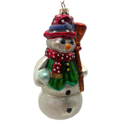 Christopher Radko Dressed to Chill Snowman Christmas Tree Ornament 98-196-0